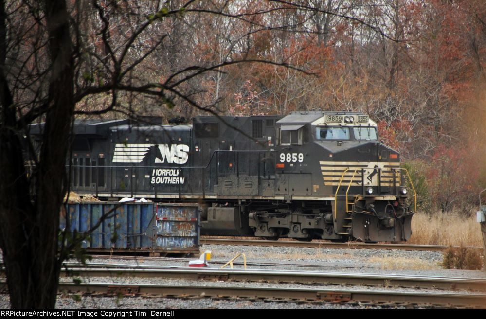 NS 9859 parked at Morrisville Yard